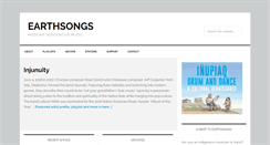 Desktop Screenshot of earthsongs.net