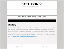 Tablet Screenshot of earthsongs.net